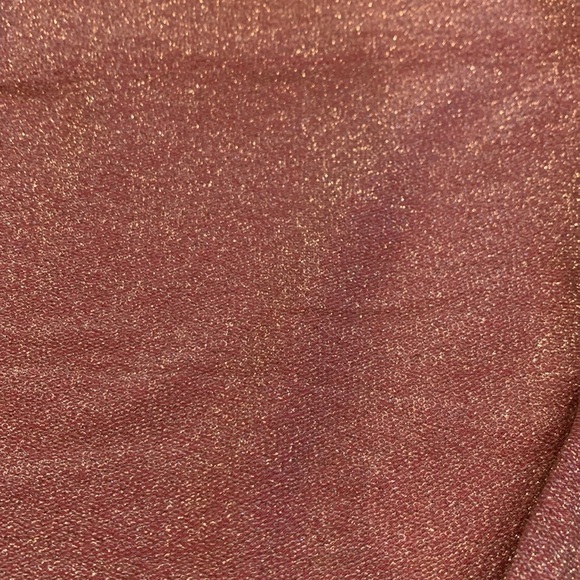 VICTORIAS SECRET SHINE FLARE PANTS RED/COPPER SHINE METALLIC KNIT HIGH RISE SZ S - Picture 7 of 11